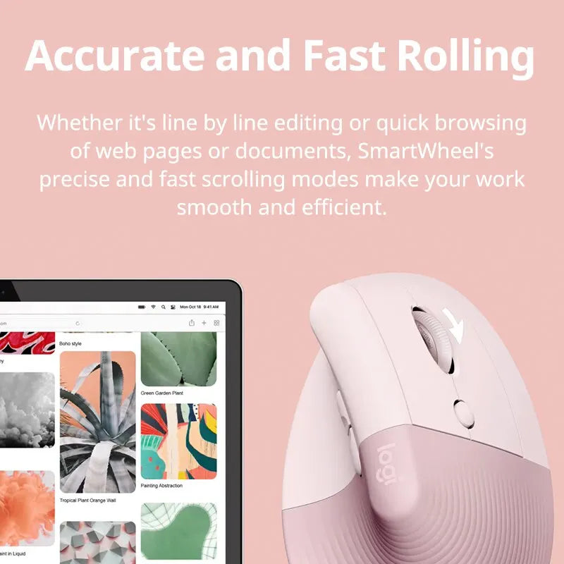 Logitech  lift mouse Wireless Bluetooth Mouse Business Office Softtone Mouse Ergonomic Business Office Mouse