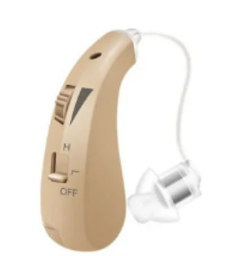 1Pair of Invisible Hearing Aids for Seniors with Sound Amplifier and Assistive Listening Earphones